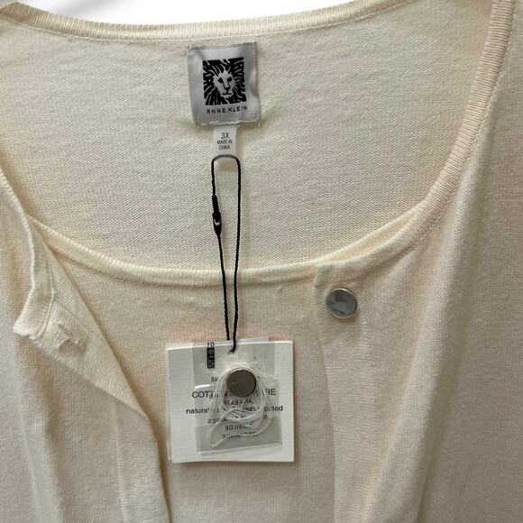 Anne Klein Cashmere Blend Cardigan with built in Shell NWT - Picture 9 of 11